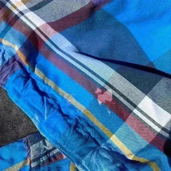 Hollister mens large button up jacket with hood with 2 pockets and drawstring - Picture 8 of 9